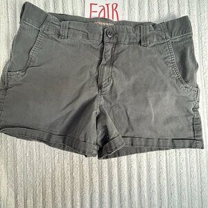 5.11 Tactical Womens Gray Cotton-Blend Stretch Casual Shorts Size 12 Outdoor